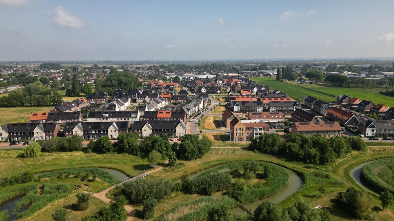 Het Leeuwse Veld project van bovenaf