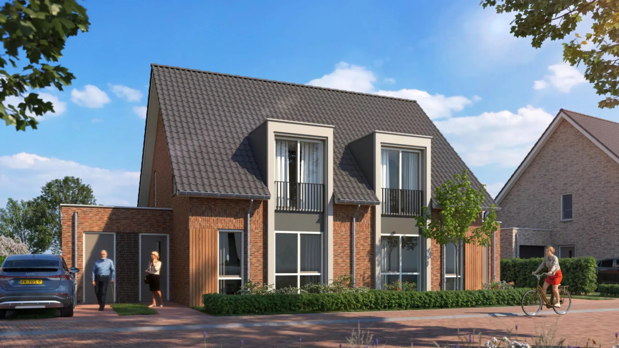 Twee onder één kap woningen