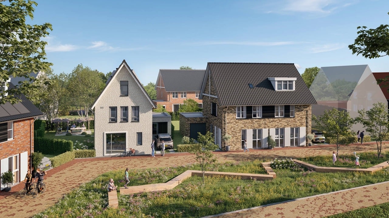 Mooie vrijstaande en twee onder één kap woningen