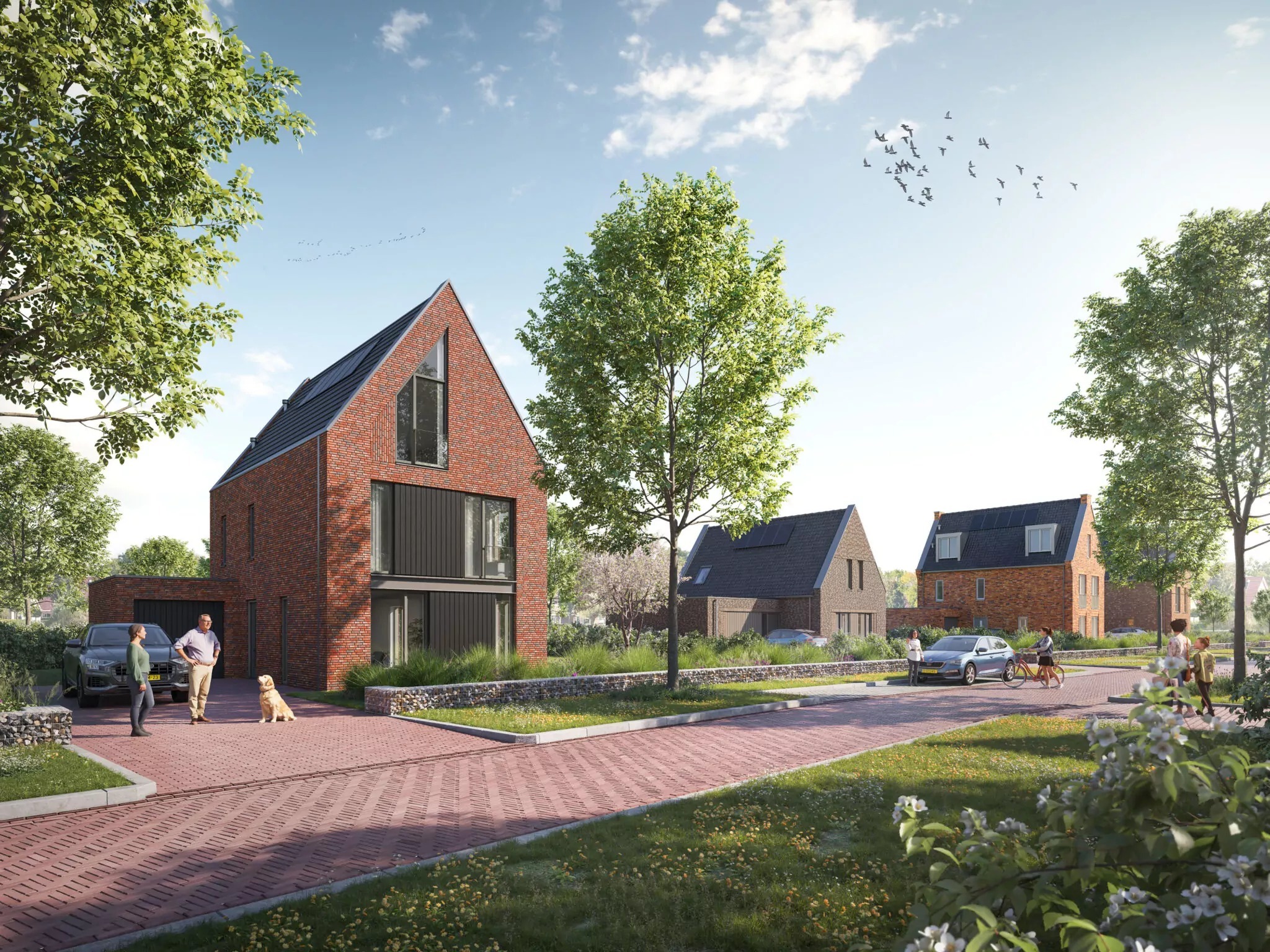 Exclusieve villa's met zeer ruimte kavels